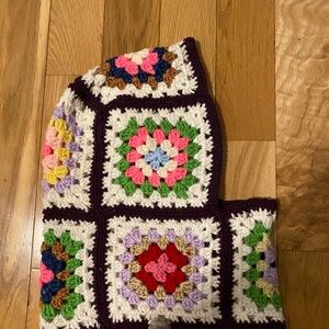 Crochet Granny Square Balaclava Hat NWT!